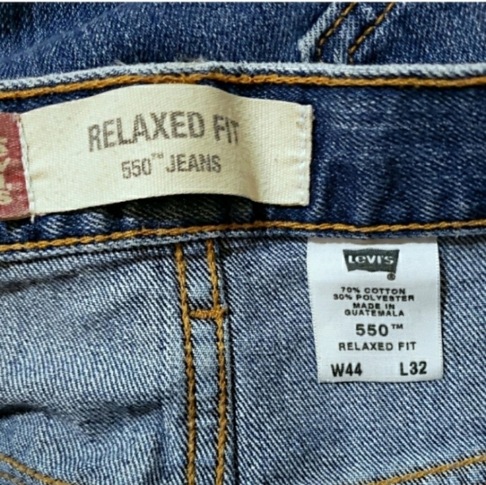 Mens Levi's 550 Relaxed Fit Straight Leg Jeans - Picture 5 of 5
